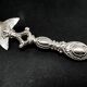Polish brass fish figurative spoon by SW Warsaw, 1900s