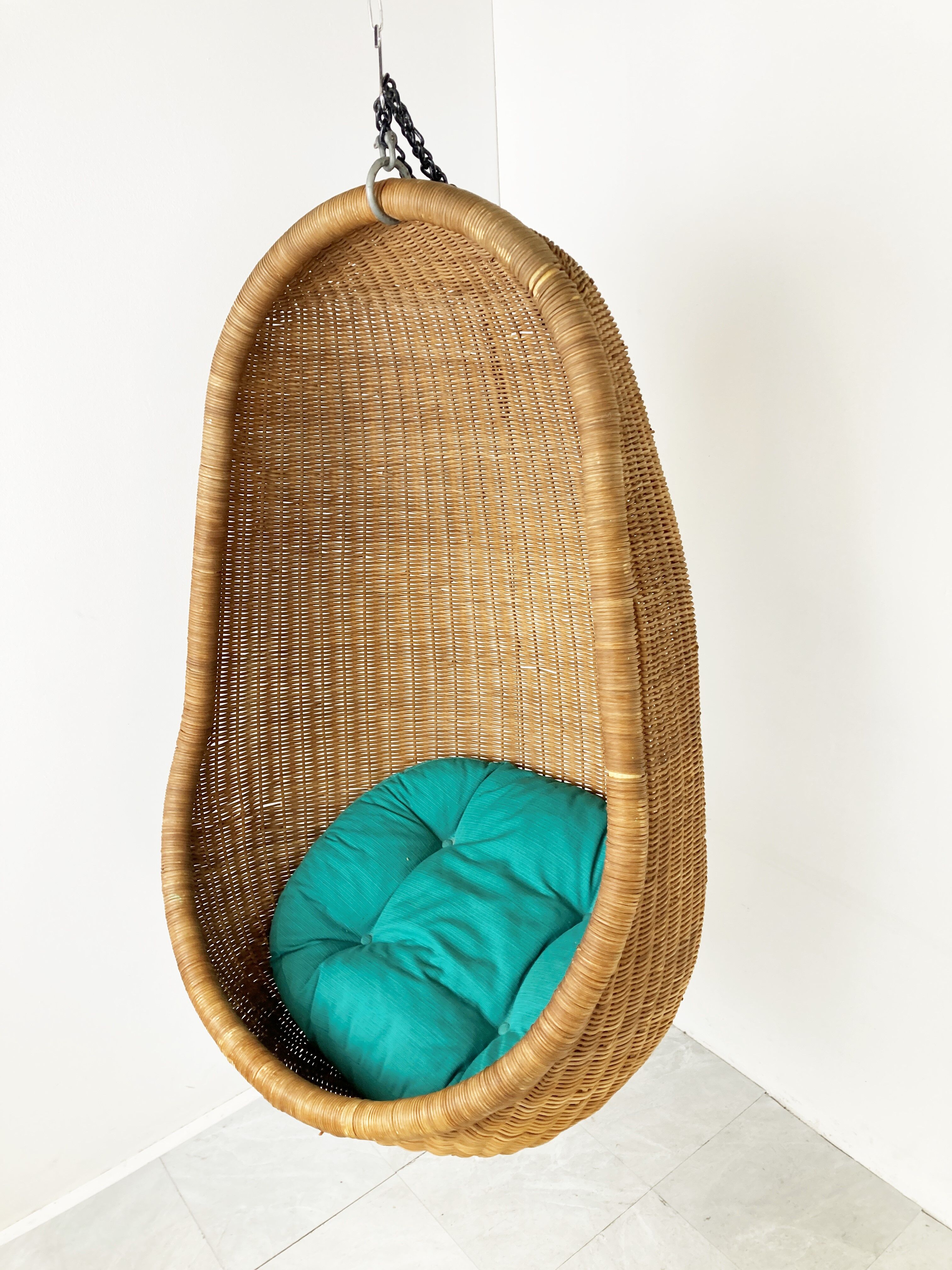 Nanna Ditzel hanging egg chair, 1960s