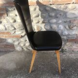 Black skai chair