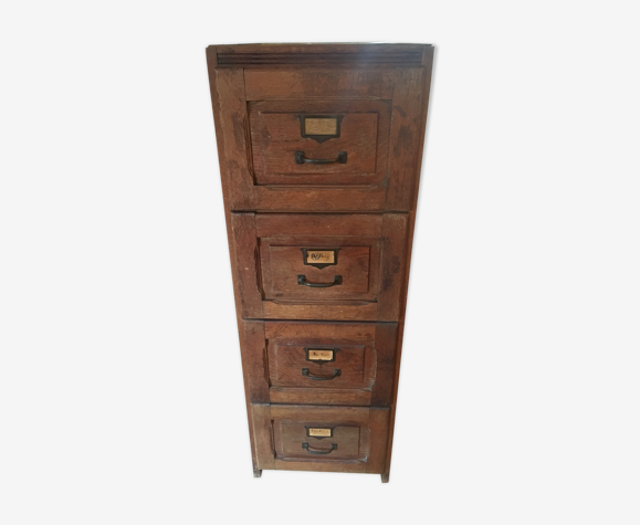 Meuble à fiches ou meuble classeur
