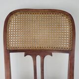 Chaises Art Nouveau en bois courbé (*2)