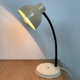 Beige industrial gooseneck table lamp, 1960s