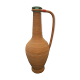 Vintage glass and rattan bottle