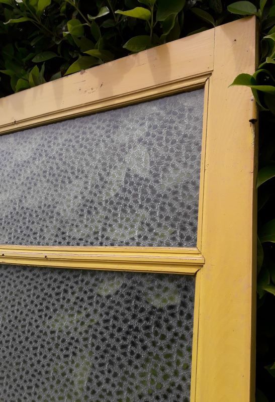 Door vintage translucent glazing
