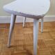 Tabouret "Pagode" en bois massif vintage