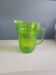 Vintage green molded glass pitcher