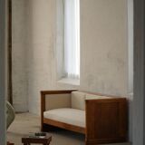 Self-supporting canapé "Karl Johan" from the early 20th century, modern Swedish style.