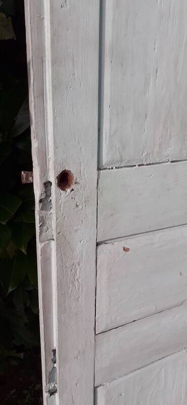 Small 18th century cupboard door h171.5x87.5cm old