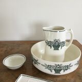 Earthenware toilet broc set