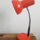 Vintage red metal lamp