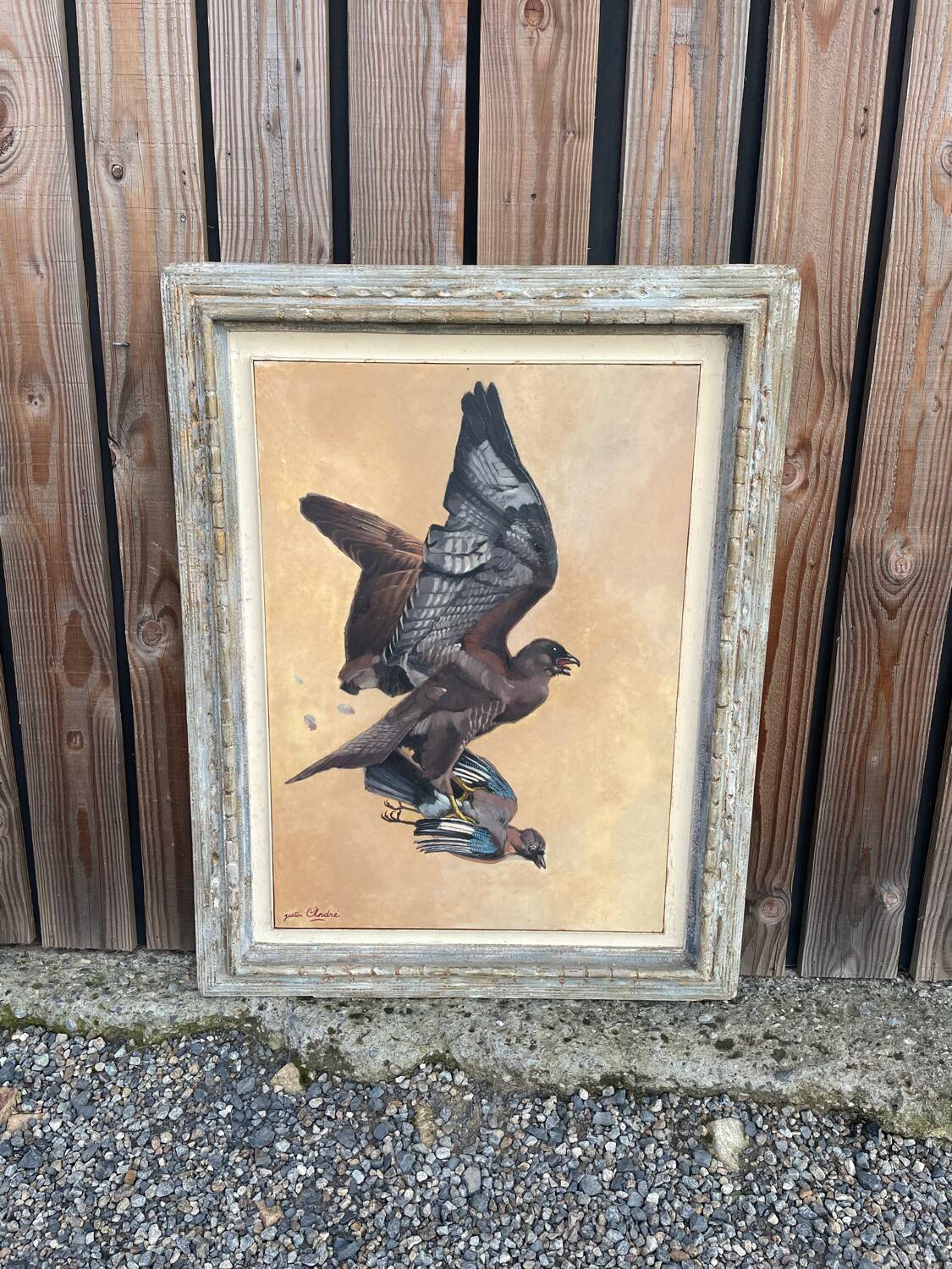 Oil paintings on parchment