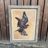 Oil paintings on parchment