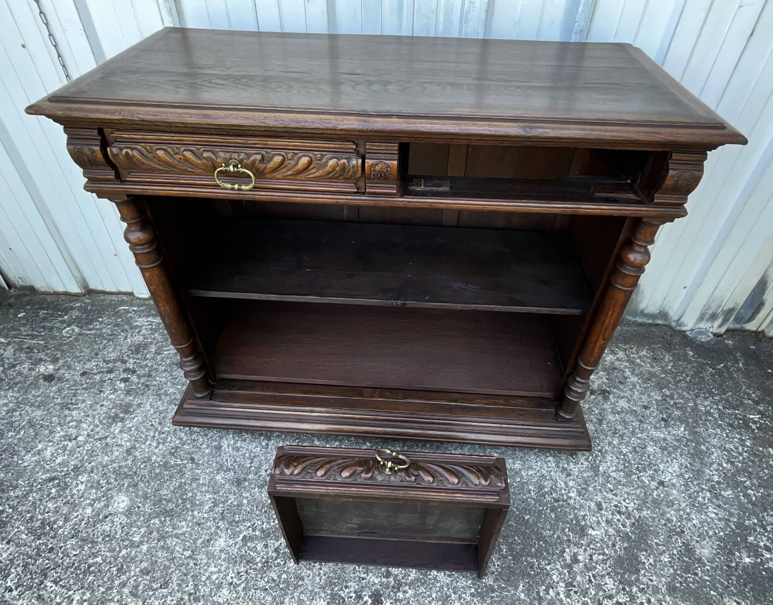 Solid Oak Storage Unit – Country Style, Late 19th Century