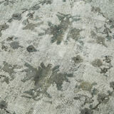 Handwoven overdyed anatolian 1970s 181 cm x 290 cm blue carpet