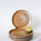 Set of 5 Marais stoneware dessert plates, 1960