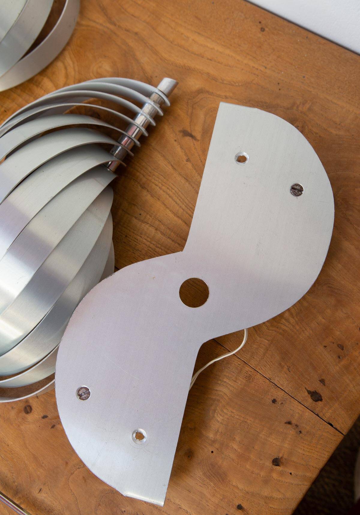 Set 2 wall lamps + floor lamp Gordes / Moon Henri Mathieu