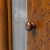 Vintage walnut burl sideboard with decorative inserts, 1940s
