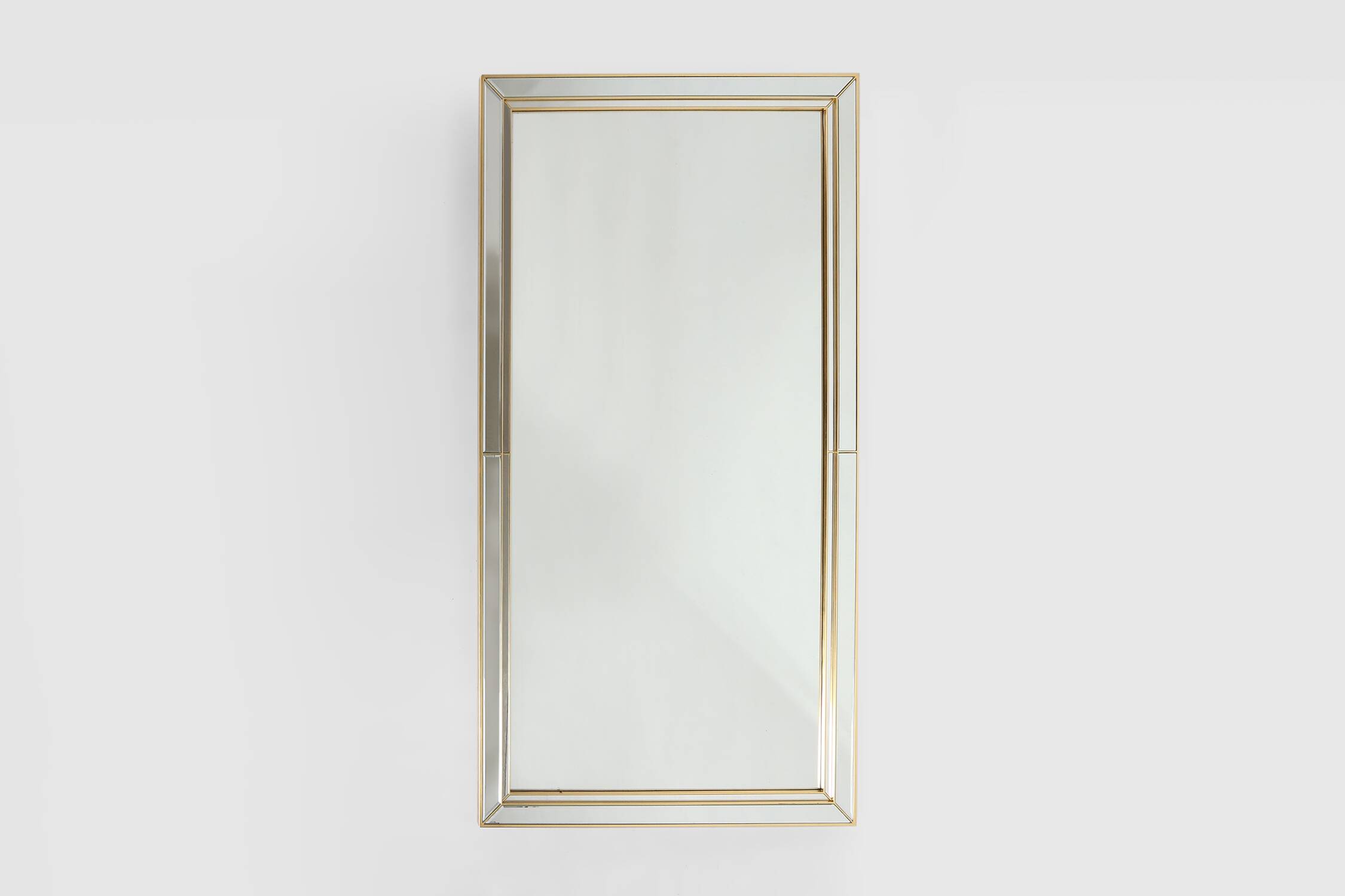 Large Hollywood Regency style Deknudt mirror, Belgium ca. 1980