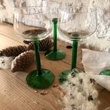 Antique white wine glasses
