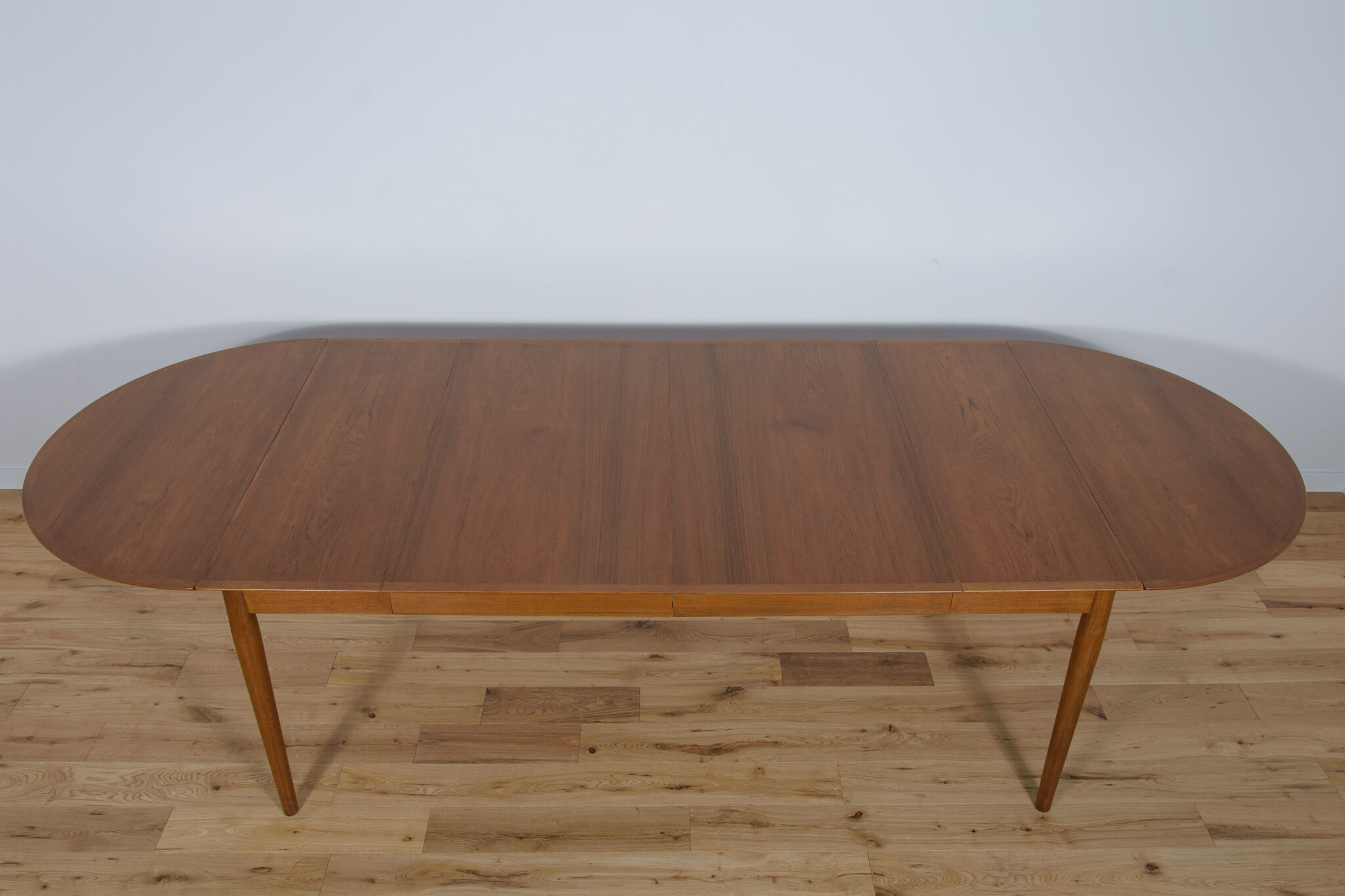 Table à manger extensible en teck, années 1960