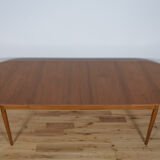 Table à manger extensible en teck, années 1960