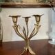 Brass flower candlestick