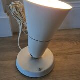 Old white metal lamp 70s works