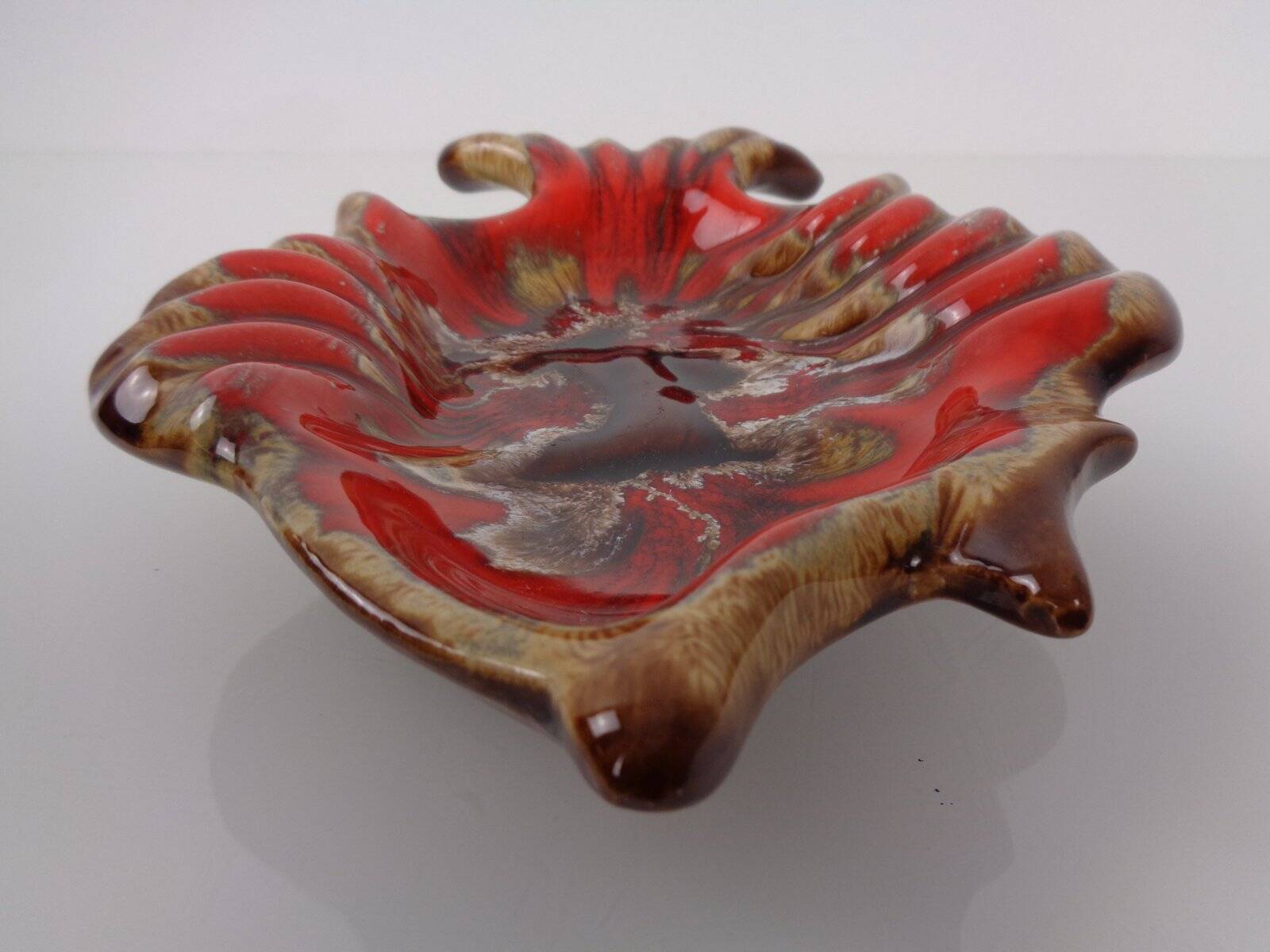 French studio ceramic bowl with fish from Vallauris, 1970s