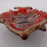 French studio ceramic bowl with fish from Vallauris, 1970s