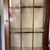 English mahogany display cabinet
