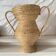 Straw amphora in Burgundy style 35 cm, French wickerwork.