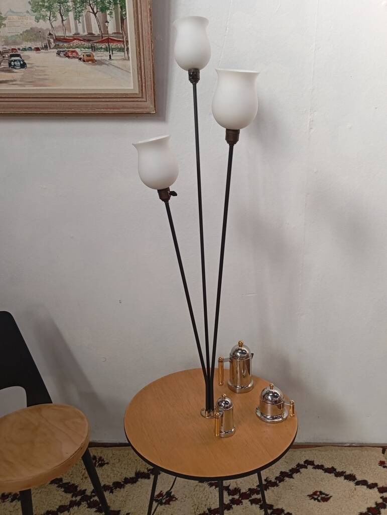 1950s tripod floor lamp