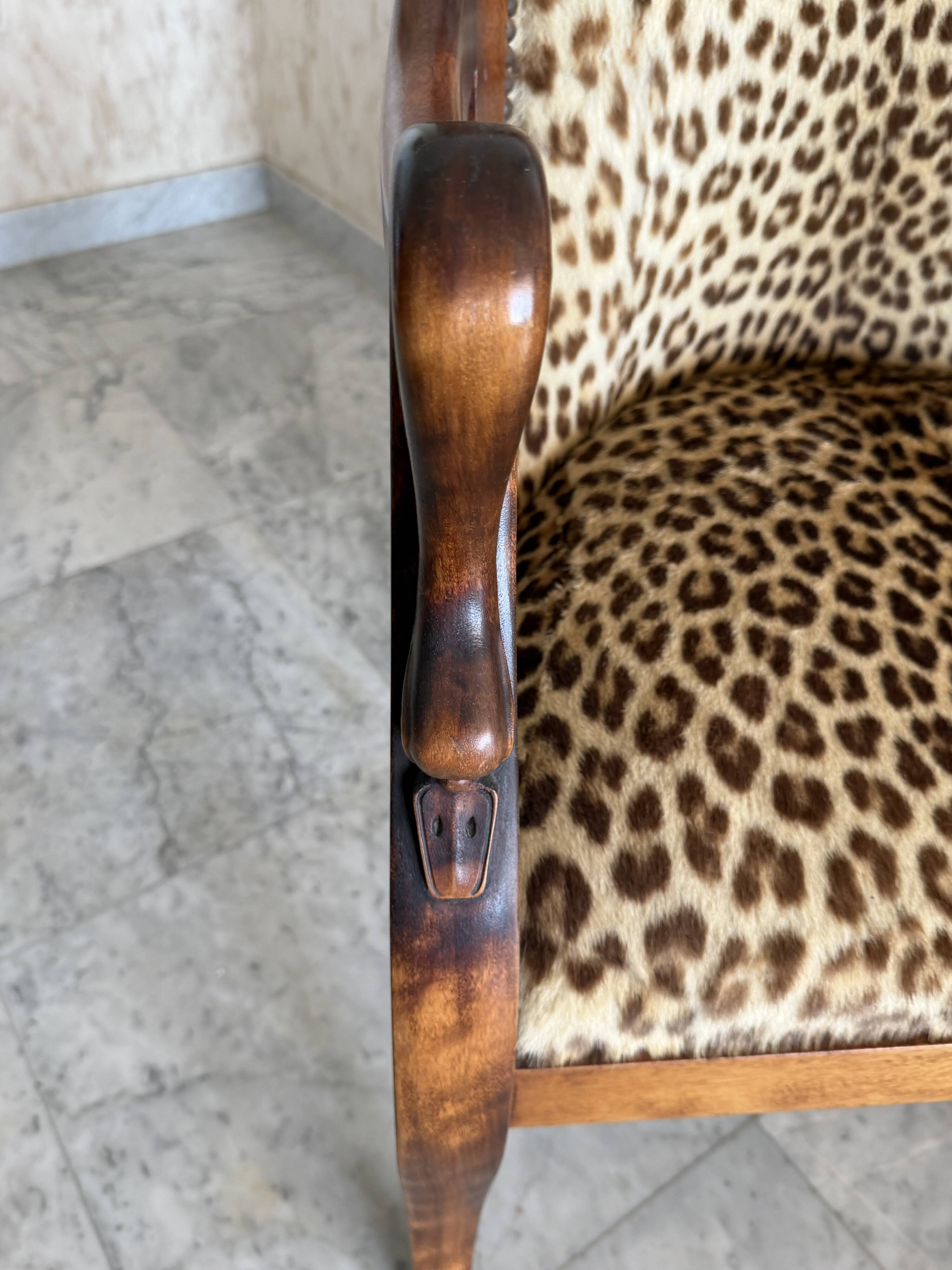 Fauteuil style Empire / Consulat à col de cygne