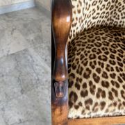 Empire/Consulate style swan neck armchair
