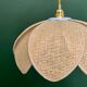 Vintage lotus flower pendant lamp