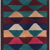 Vintage Turkish Oushak Handwoven Rug 115x126 cm