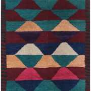 Tapis vintage turc de oushak tissé à la main 115x126 cm