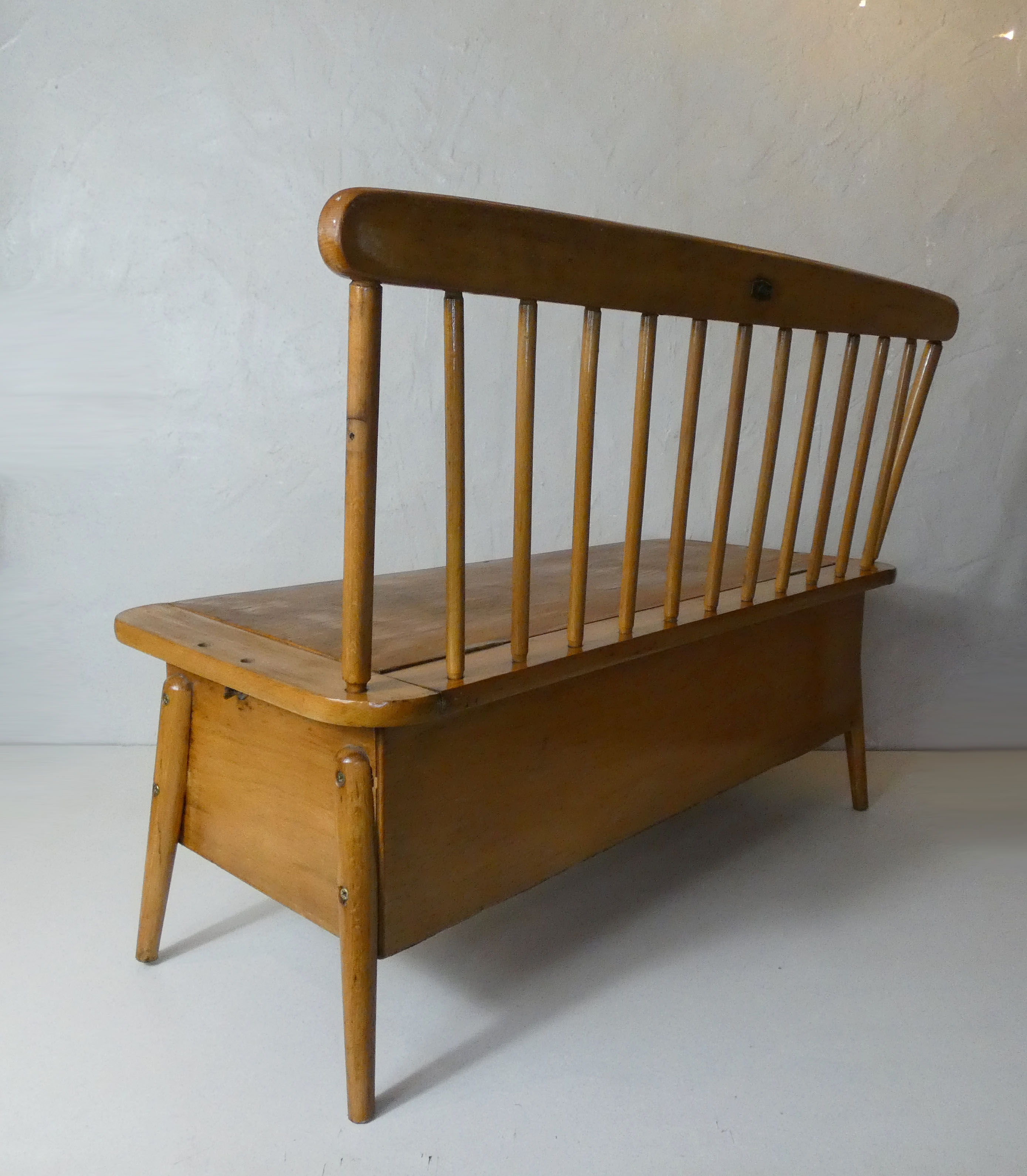 Old wooden bench for children