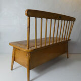 Old wooden bench for children