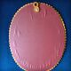 Leather repoussé mirror, Sri Lanka, 1960s