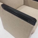 Reupholstered 1980s armchair