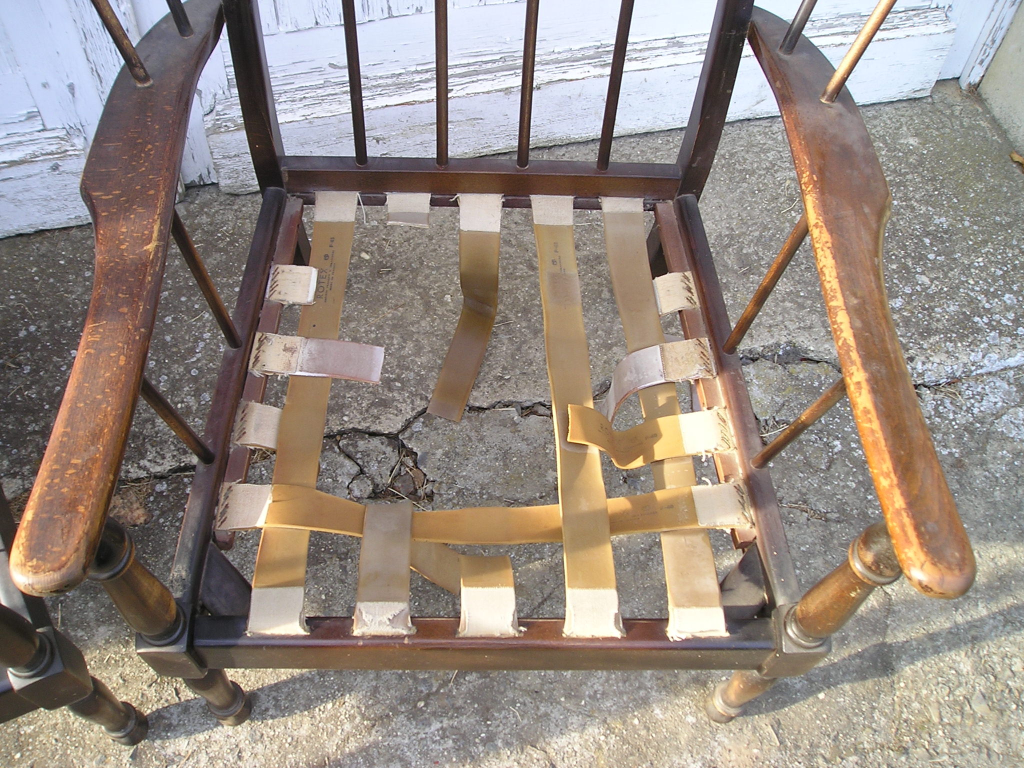 Pair of "fan" armchairs