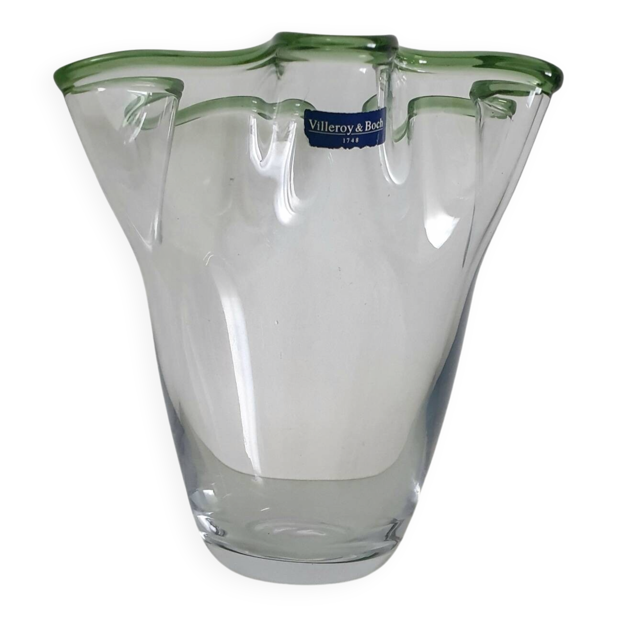 Villeroy and Boch glass and crystal corolla vase
