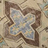 Yellow & Brown Oriental Vintage Rug, 125x230Cm