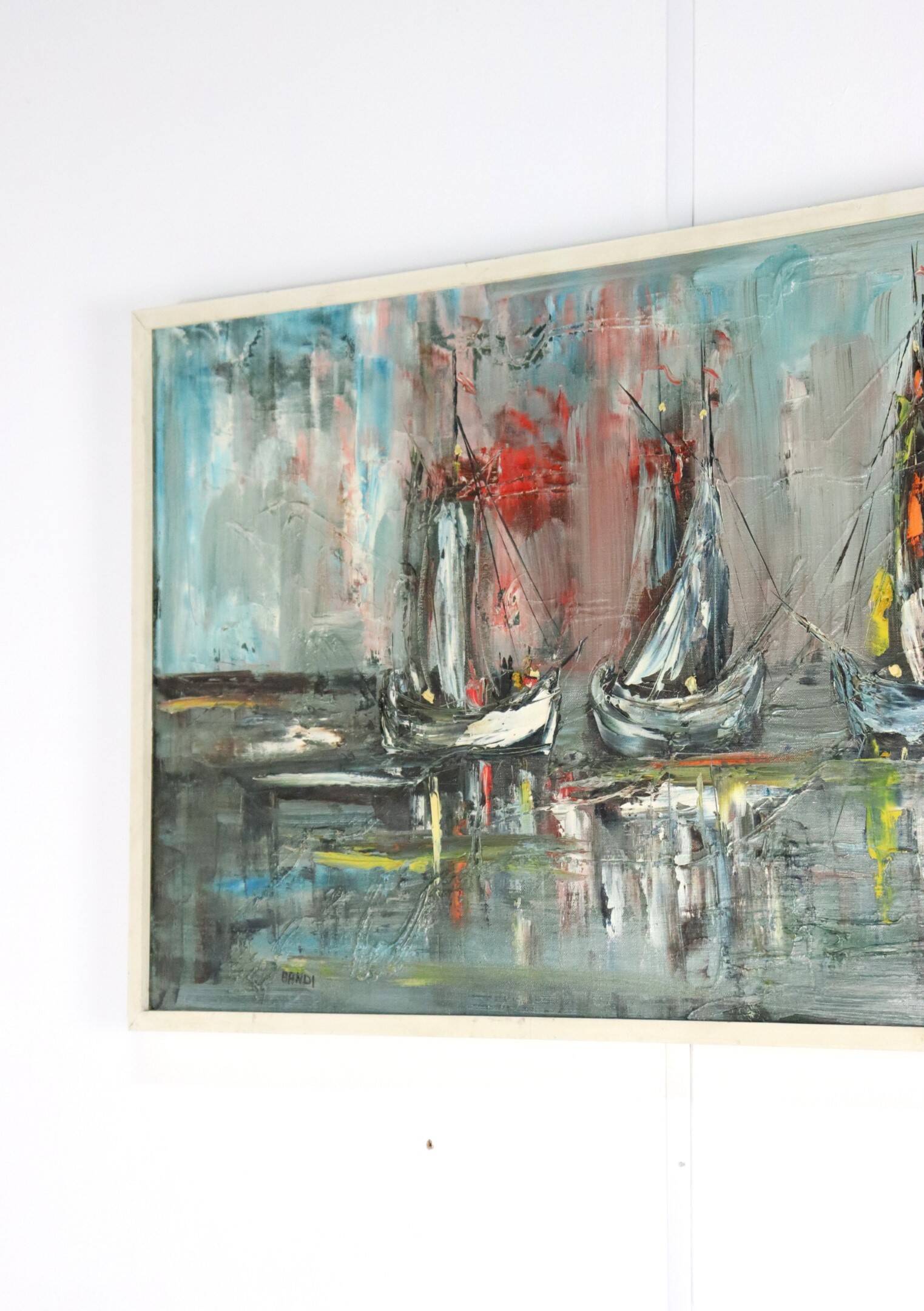 Jaren '70 schilderij van Bandi