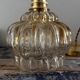Vintage amber glass pendant light