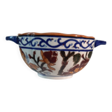 Gien earthenware bowl with peony decoration