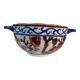 Gien earthenware bowl with peony decoration