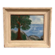 Mid-Century Oil on Panel “Tree” by Unknown, Vintage & Framed 34 × 29 cm