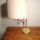 Articulated desk lamp, 2 arms, gilded brass XX th era